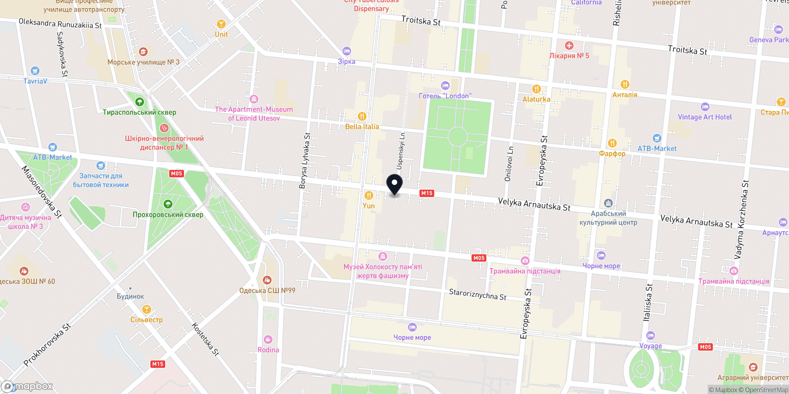 Карта закладу Pugster Tattoo Studio
