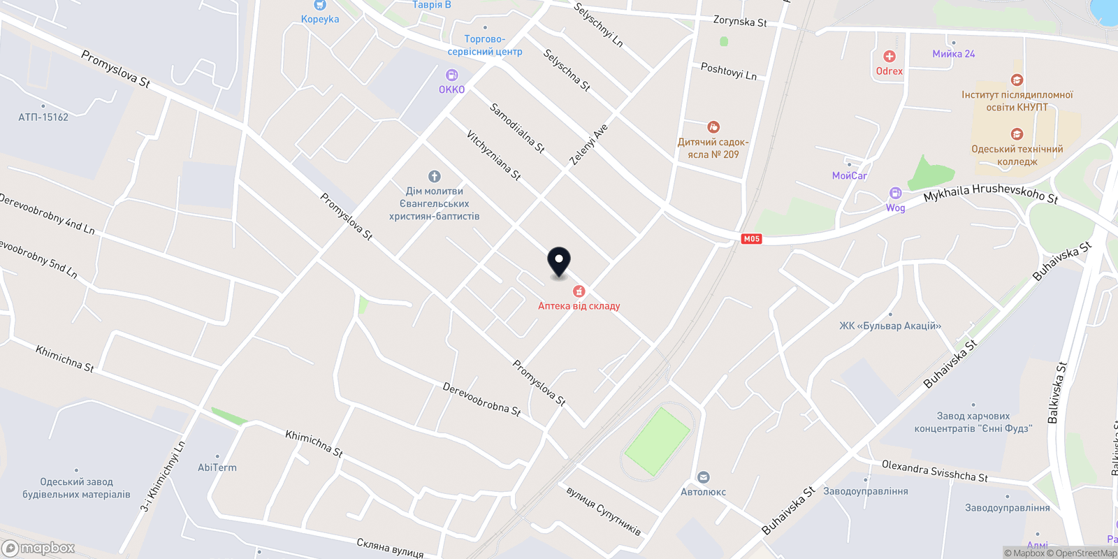Карта закладу Красотка