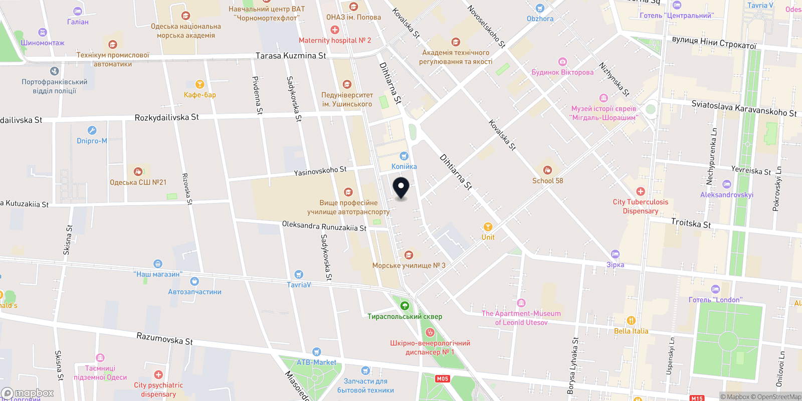 Карта закладу WOW HAIR STUDIO