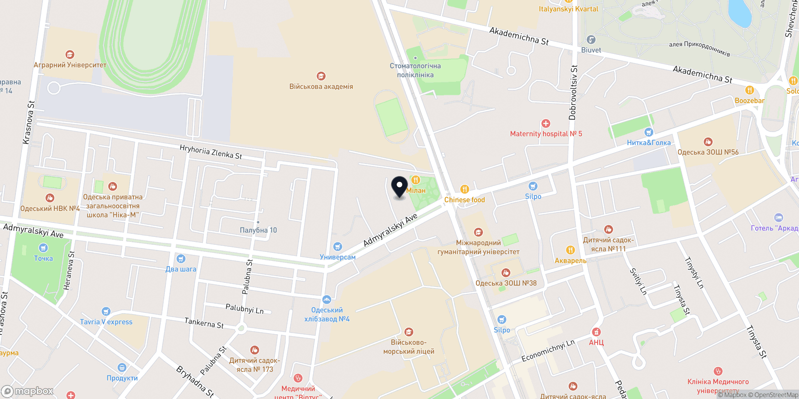 Карта закладу MF Beauty Salon