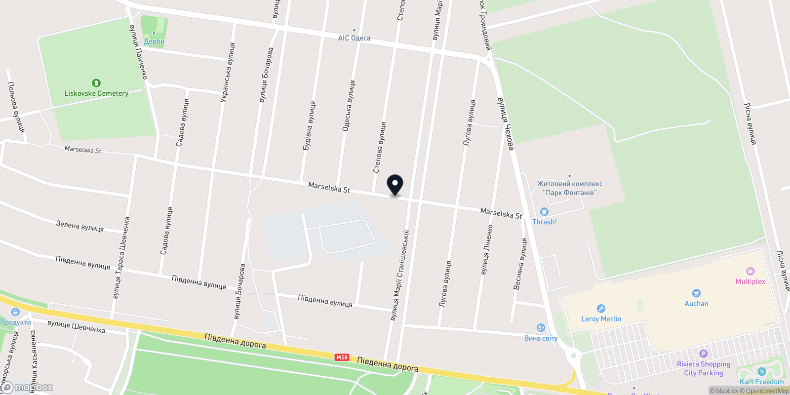 Карта закладу Studio K