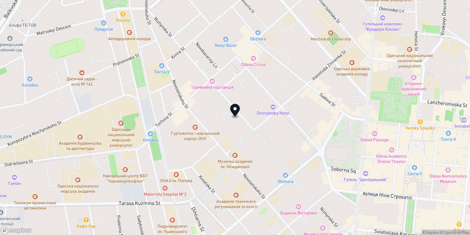 Карта закладу Barex Italiana Mastery Lab