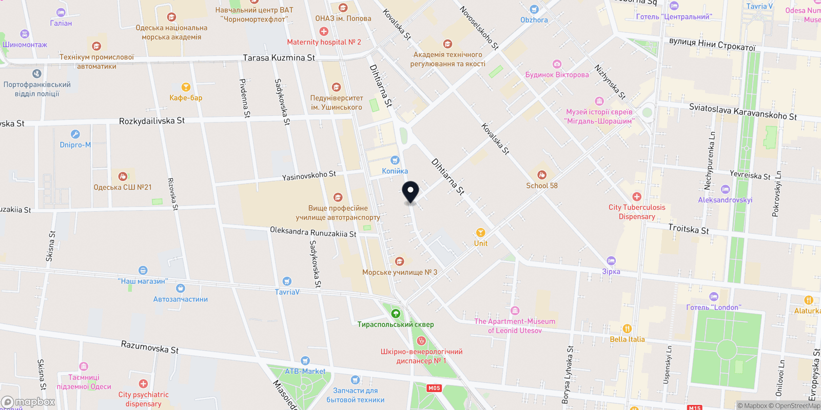 Карта закладу Lady Di beauty salon