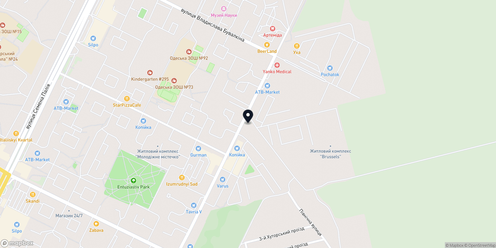 Карта закладу LASE EPIL
