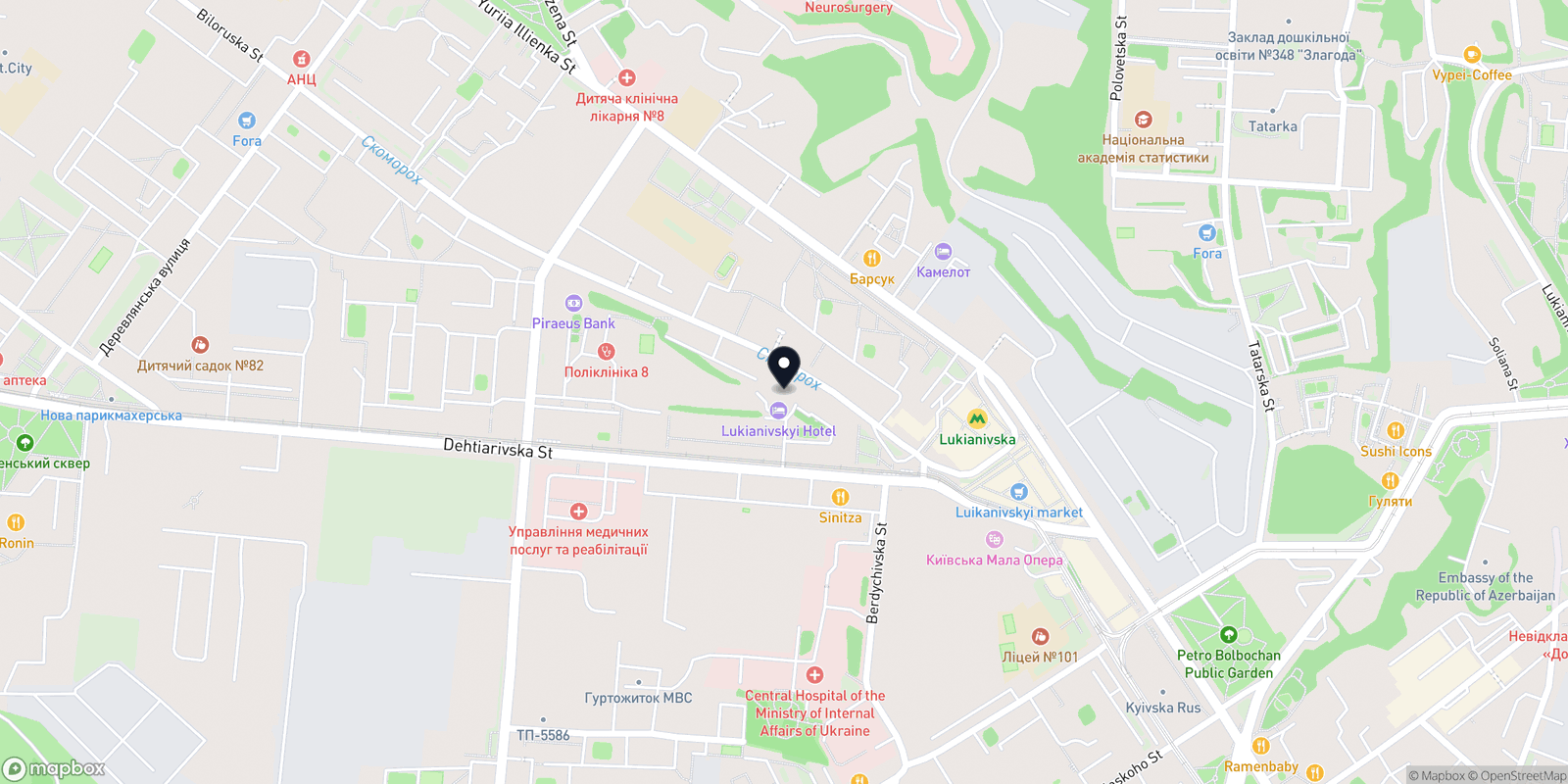 Карта закладу Nezlamna beauty space