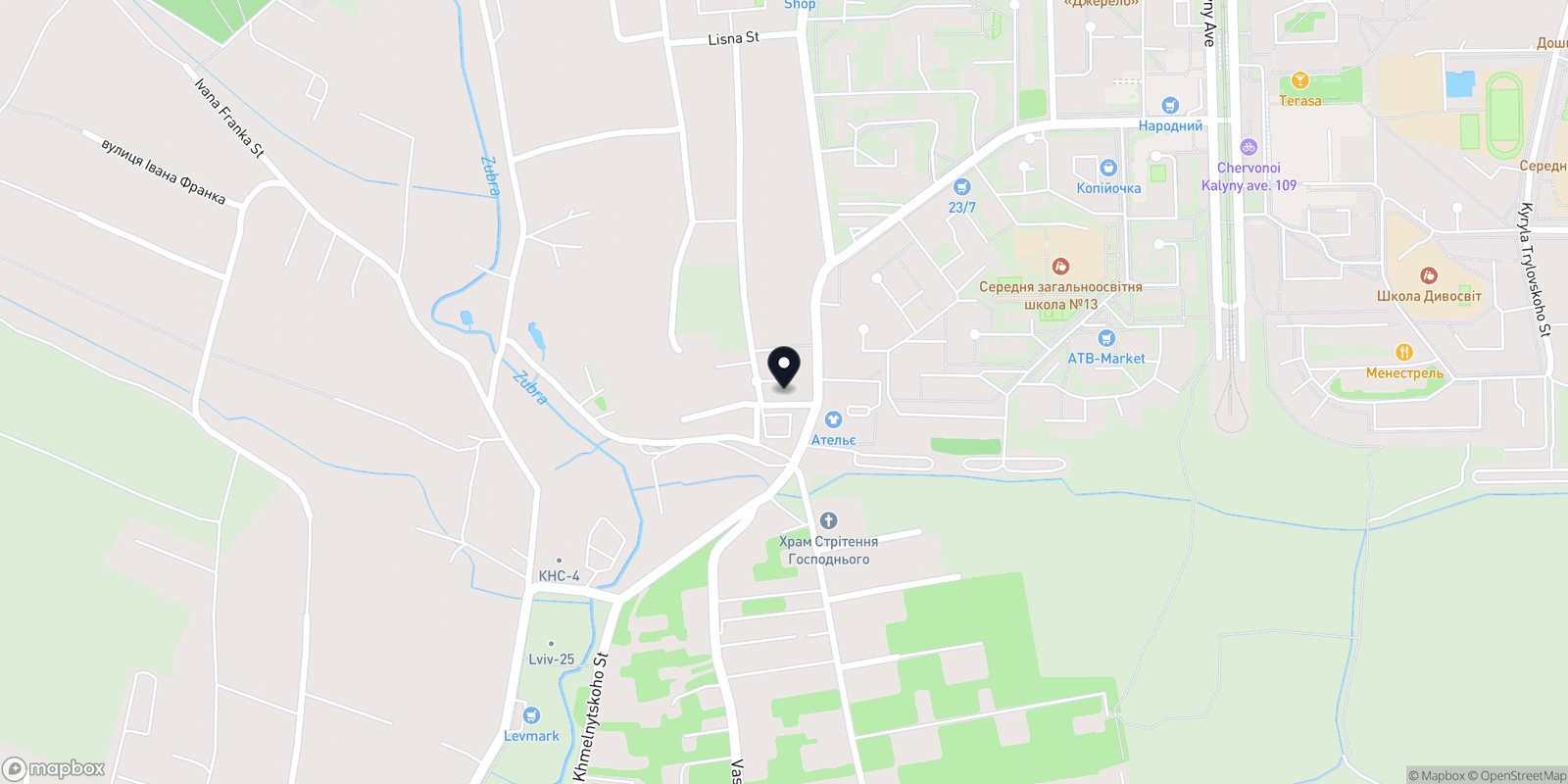Карта закладу Beauty Park