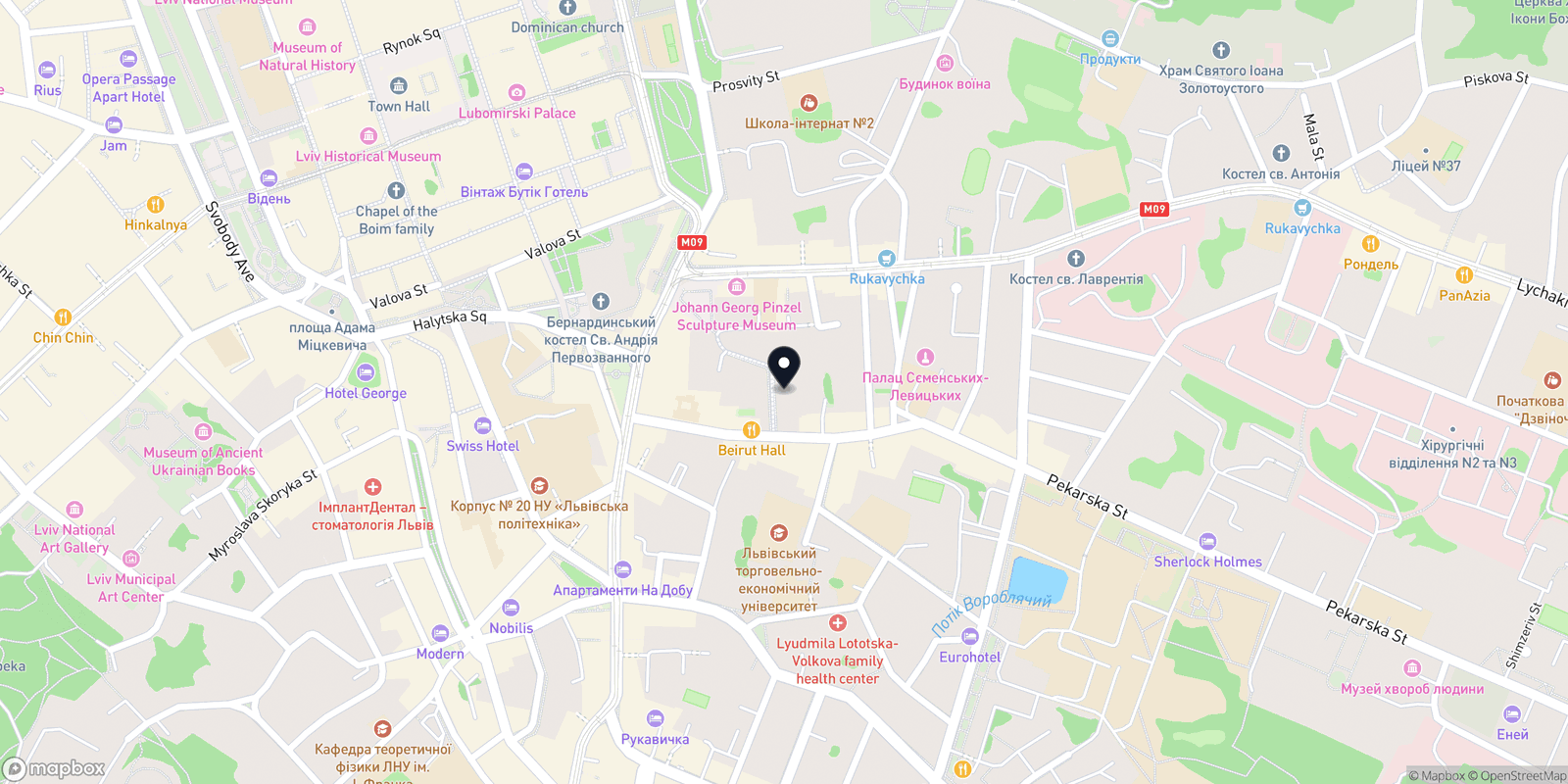 Карта закладу Fat Tony's Barbershop