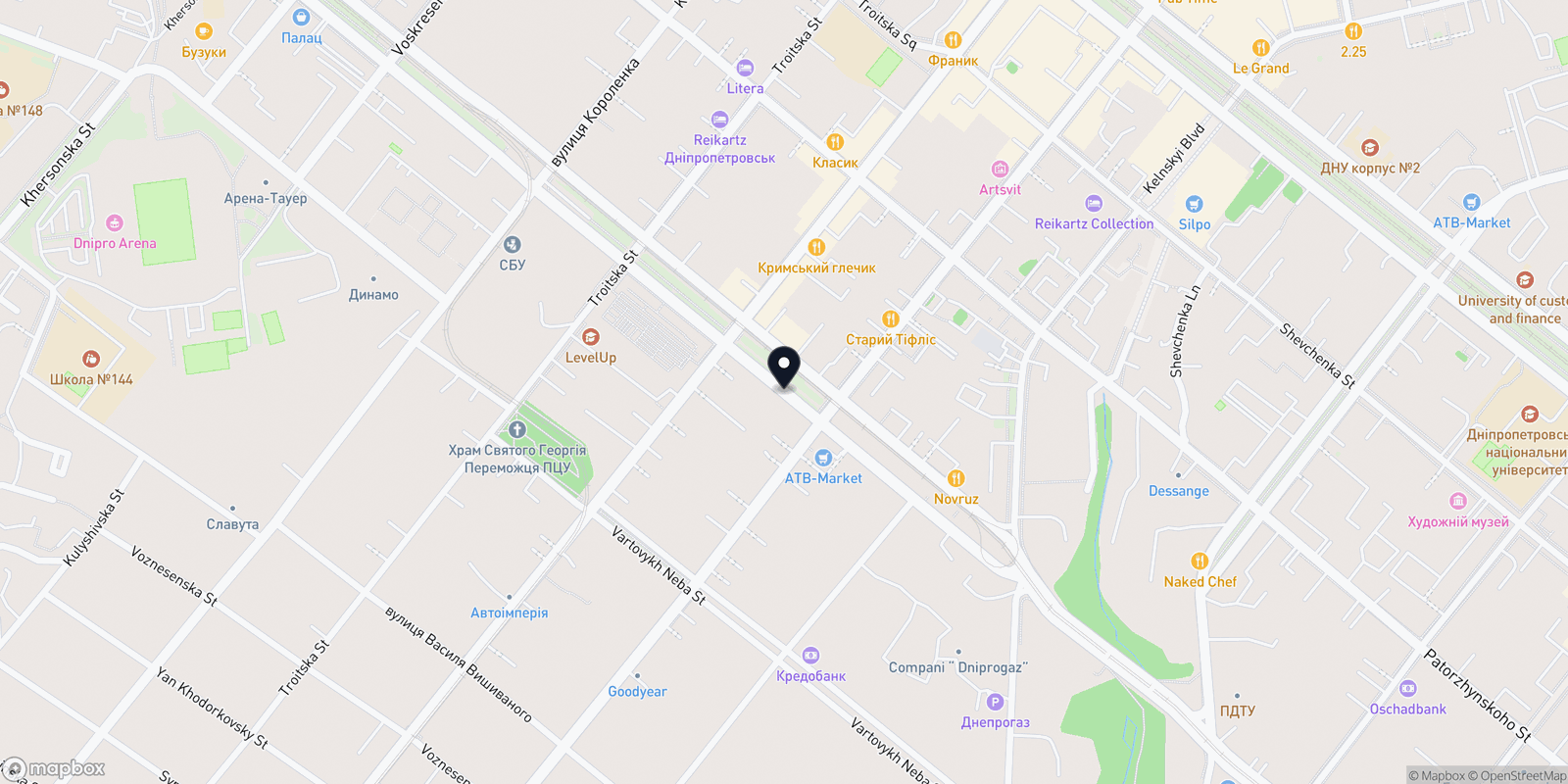Карта закладу MONACO make up studio