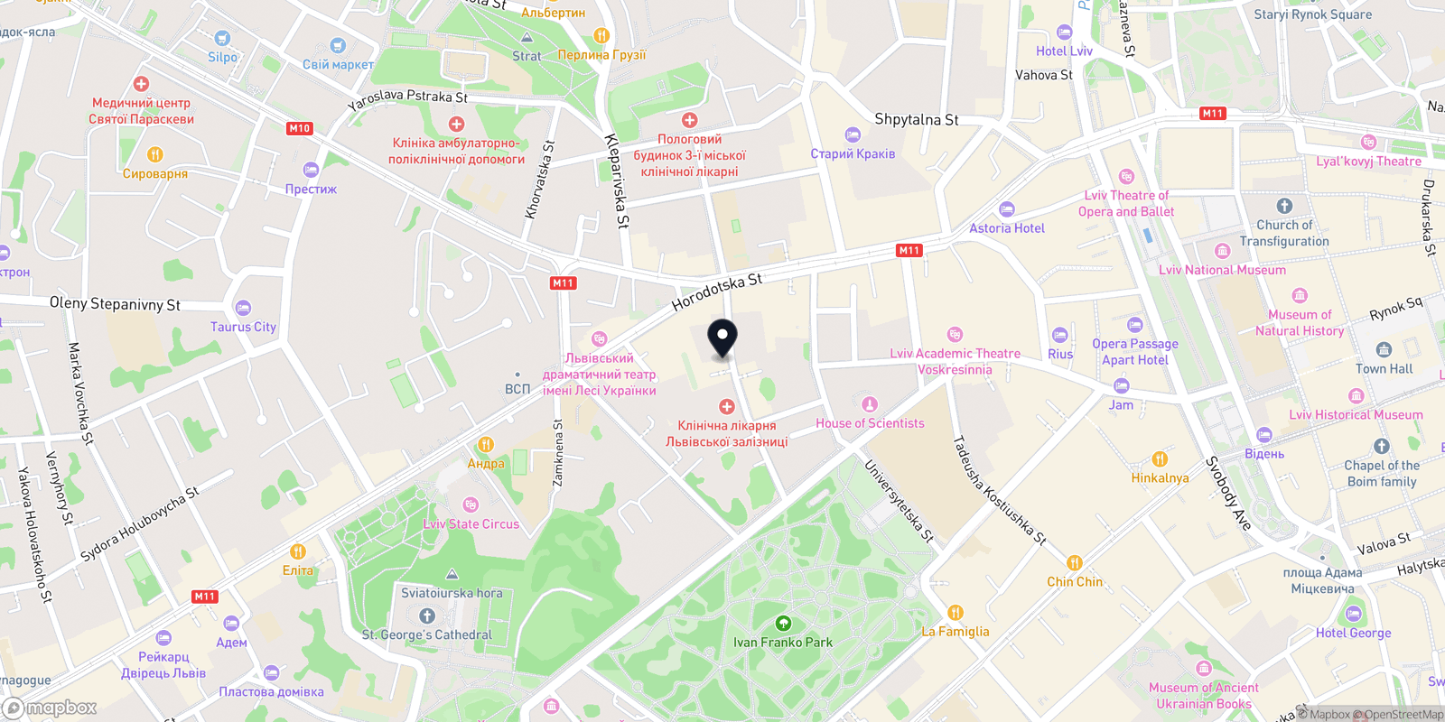 Карта закладу Beauty Space ME