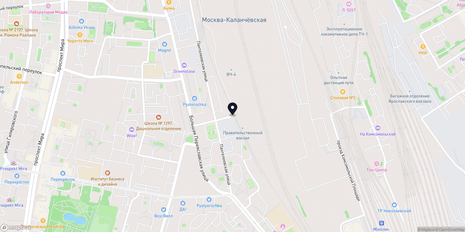 Карта закладу Artistic