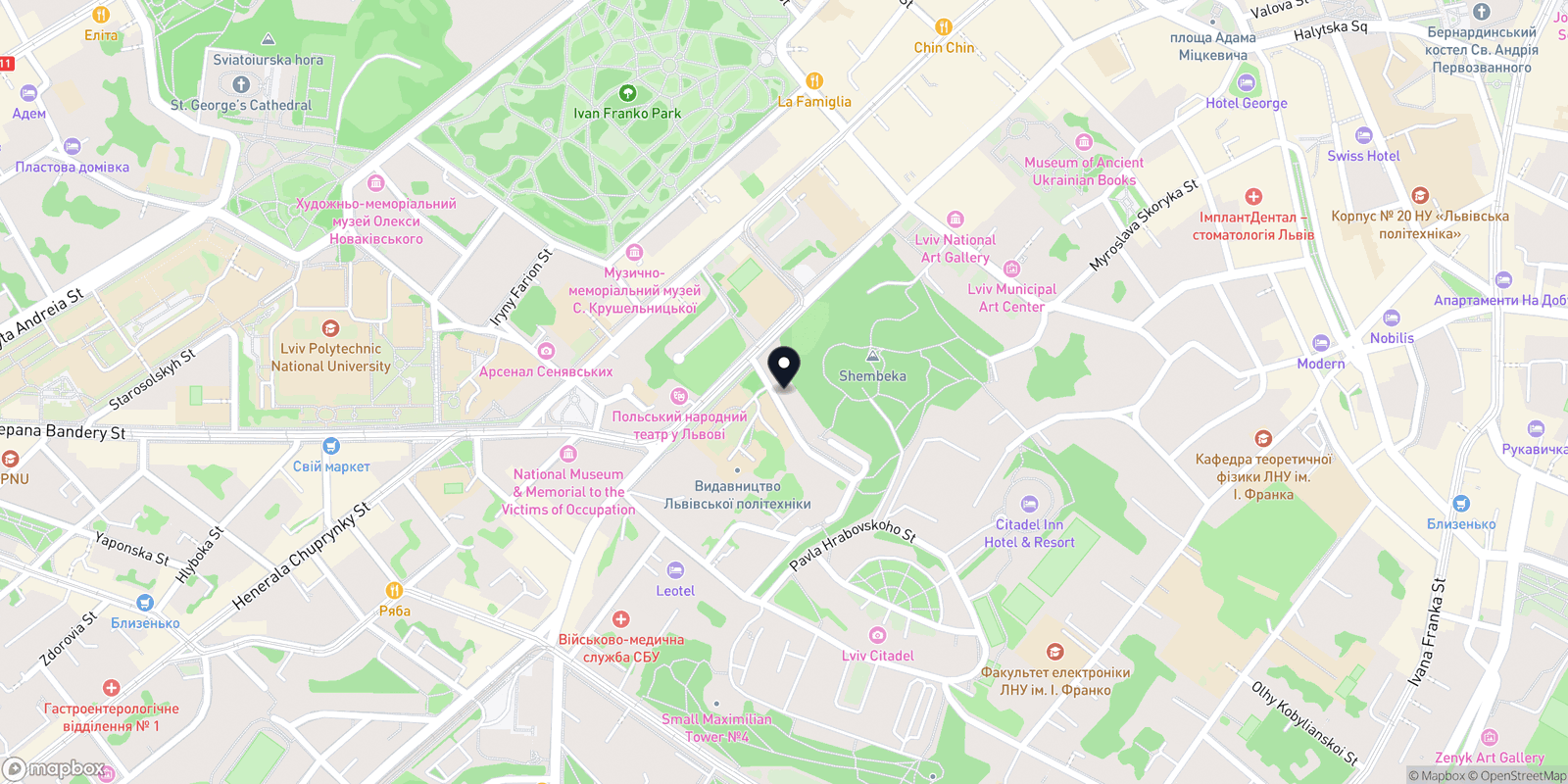 Карта закладу Alinails