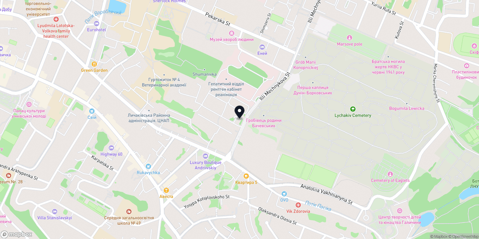 Карта закладу Grand Prix Clinic