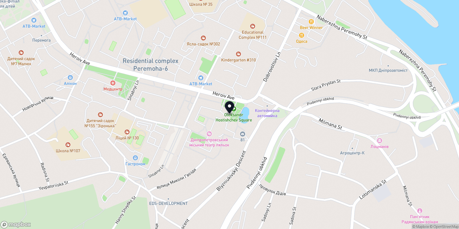 Карта закладу Alex