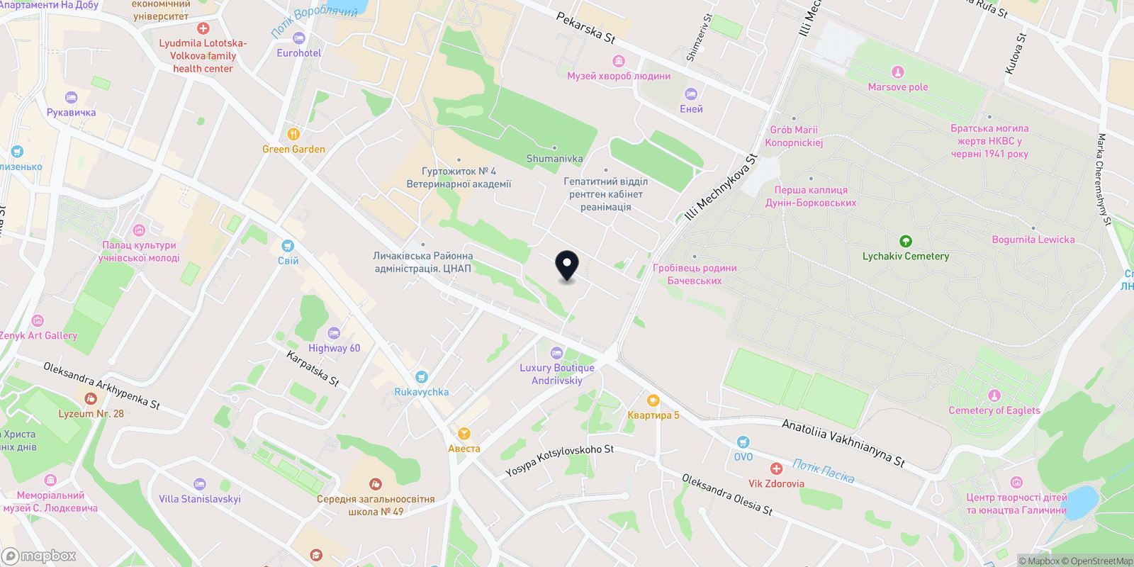Карта закладу АС Косметология