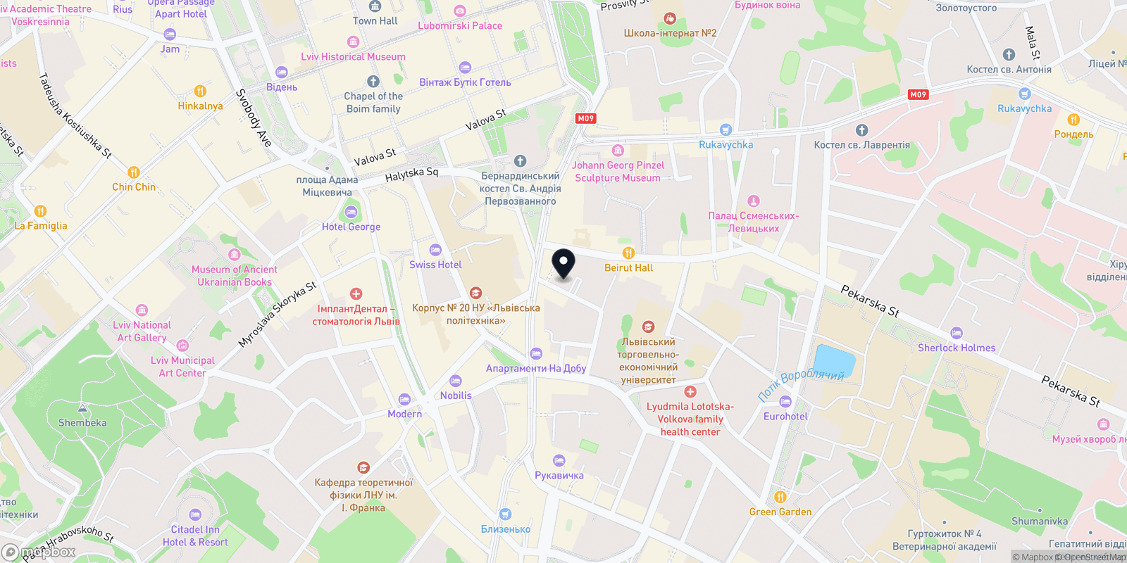 Карта закладу Персона Люкс