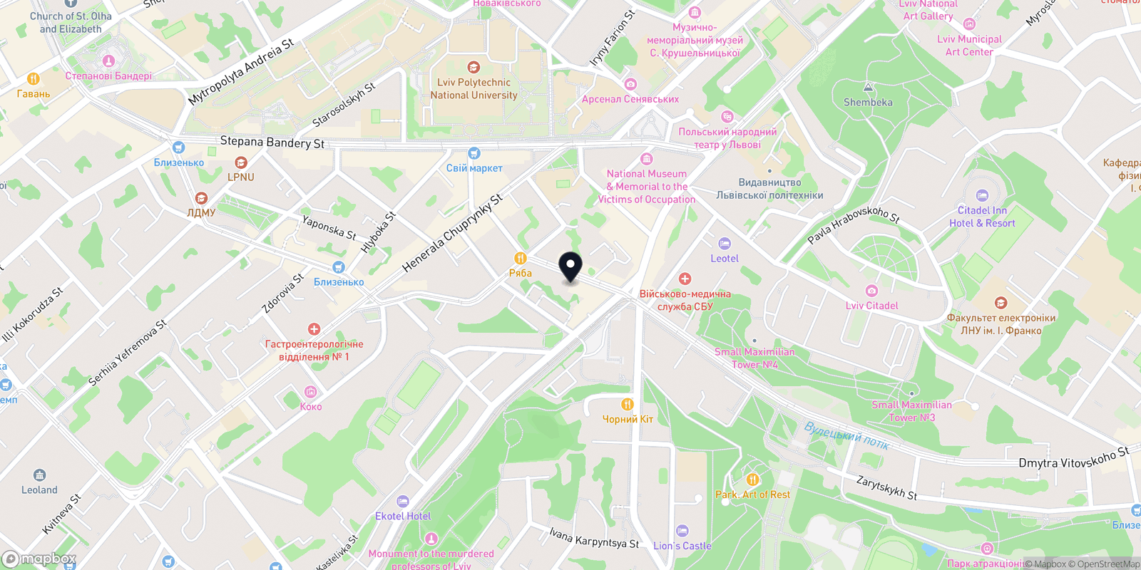 Карта закладу Form Barbershop