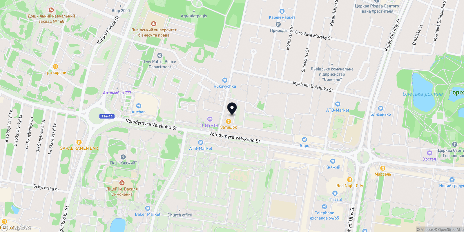 Карта закладу ID Studio