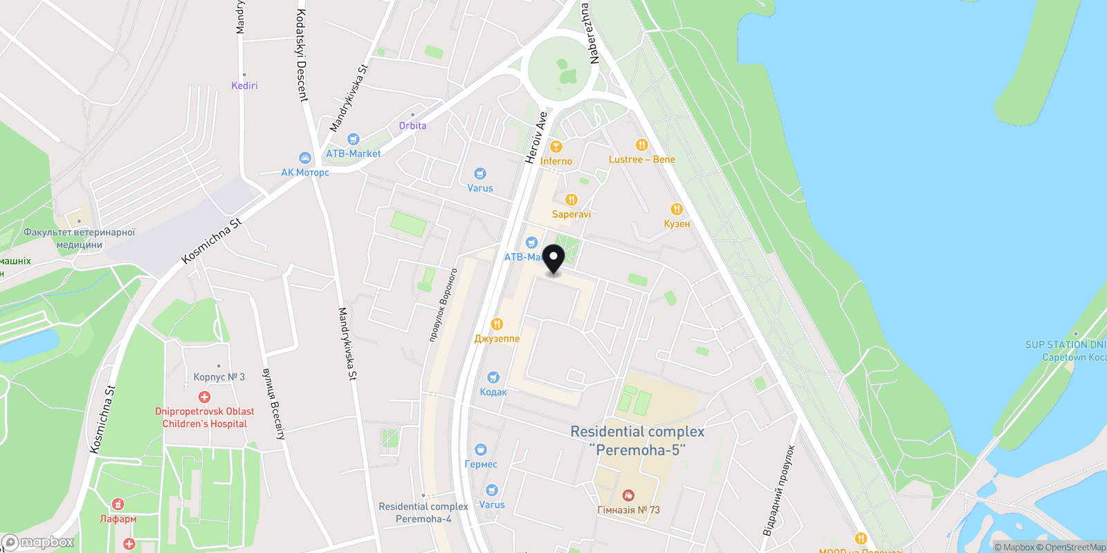 Карта закладу Skulpt Lab