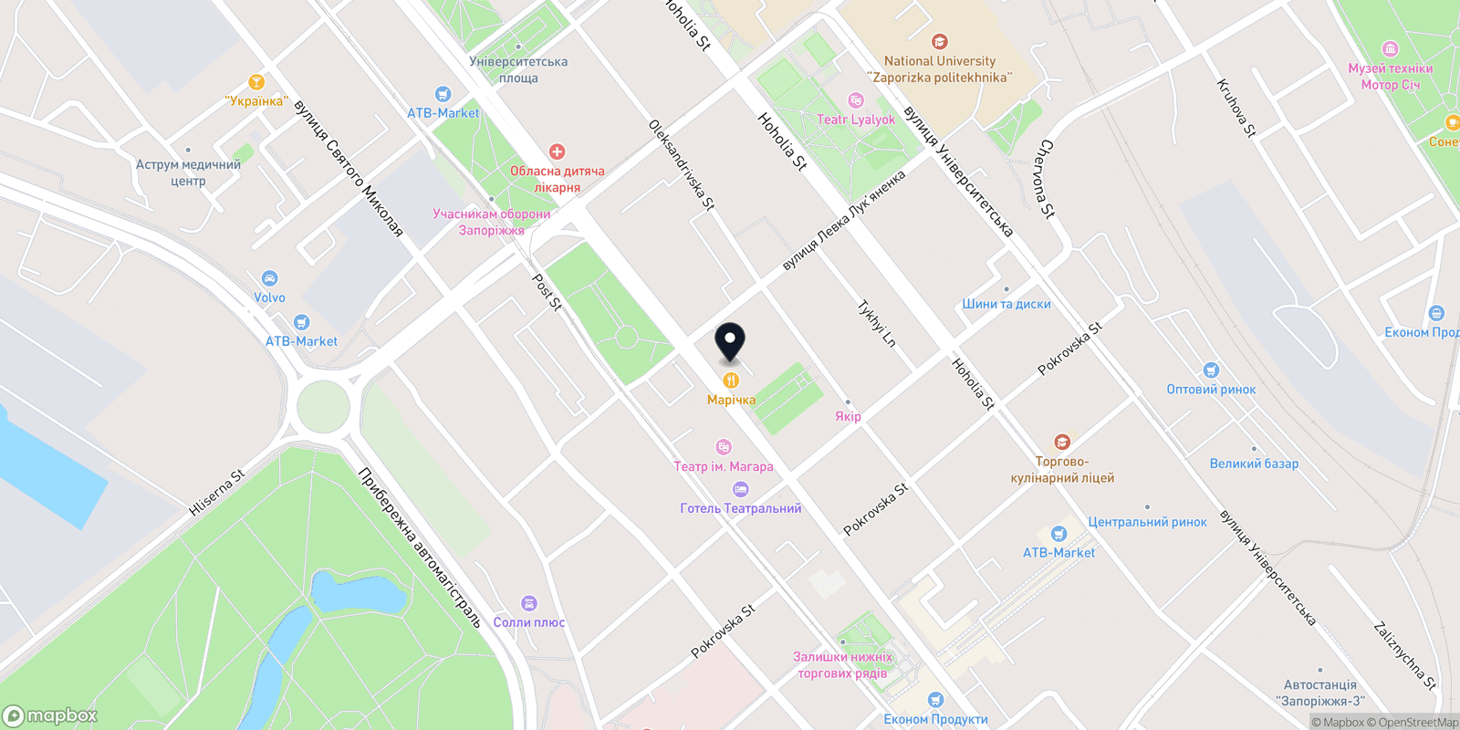 Карта закладу Стиль S