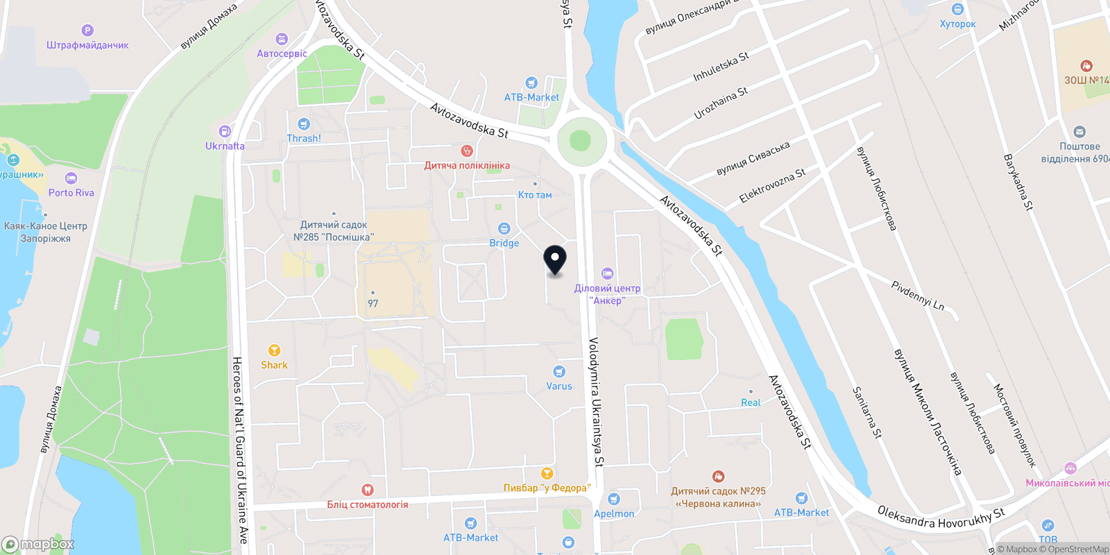 Карта закладу Пава
