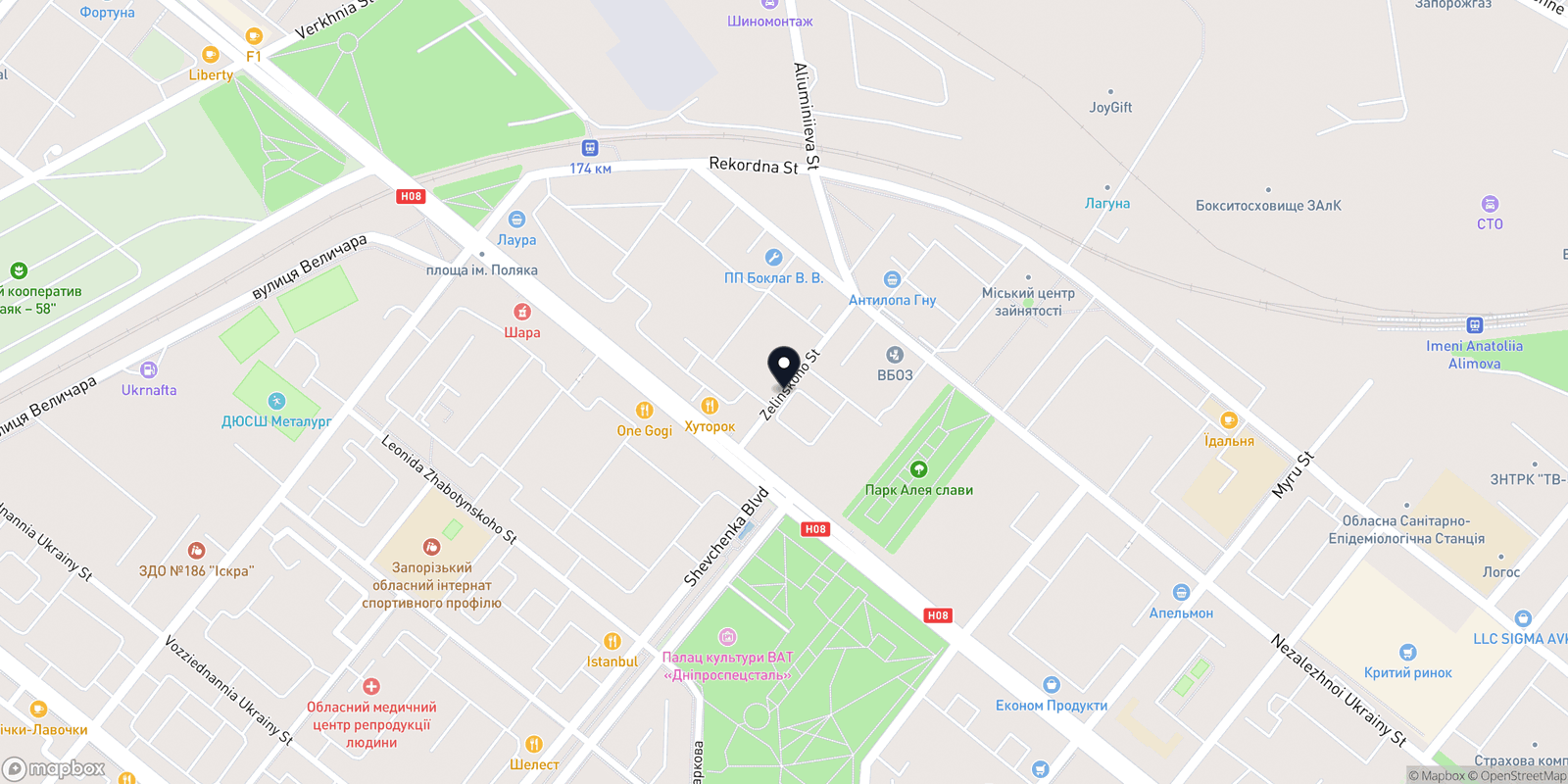 Карта закладу Stylus studio