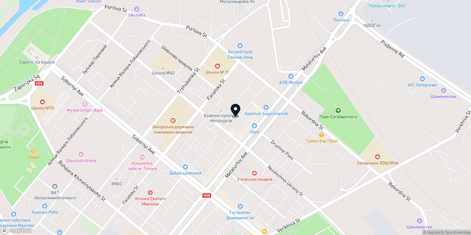 Карта закладу Beauty Service