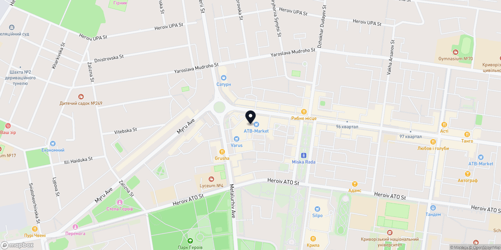 Карта закладу Estet Beauty salon