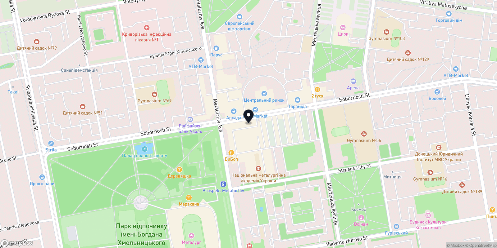 Карта закладу Принцесса