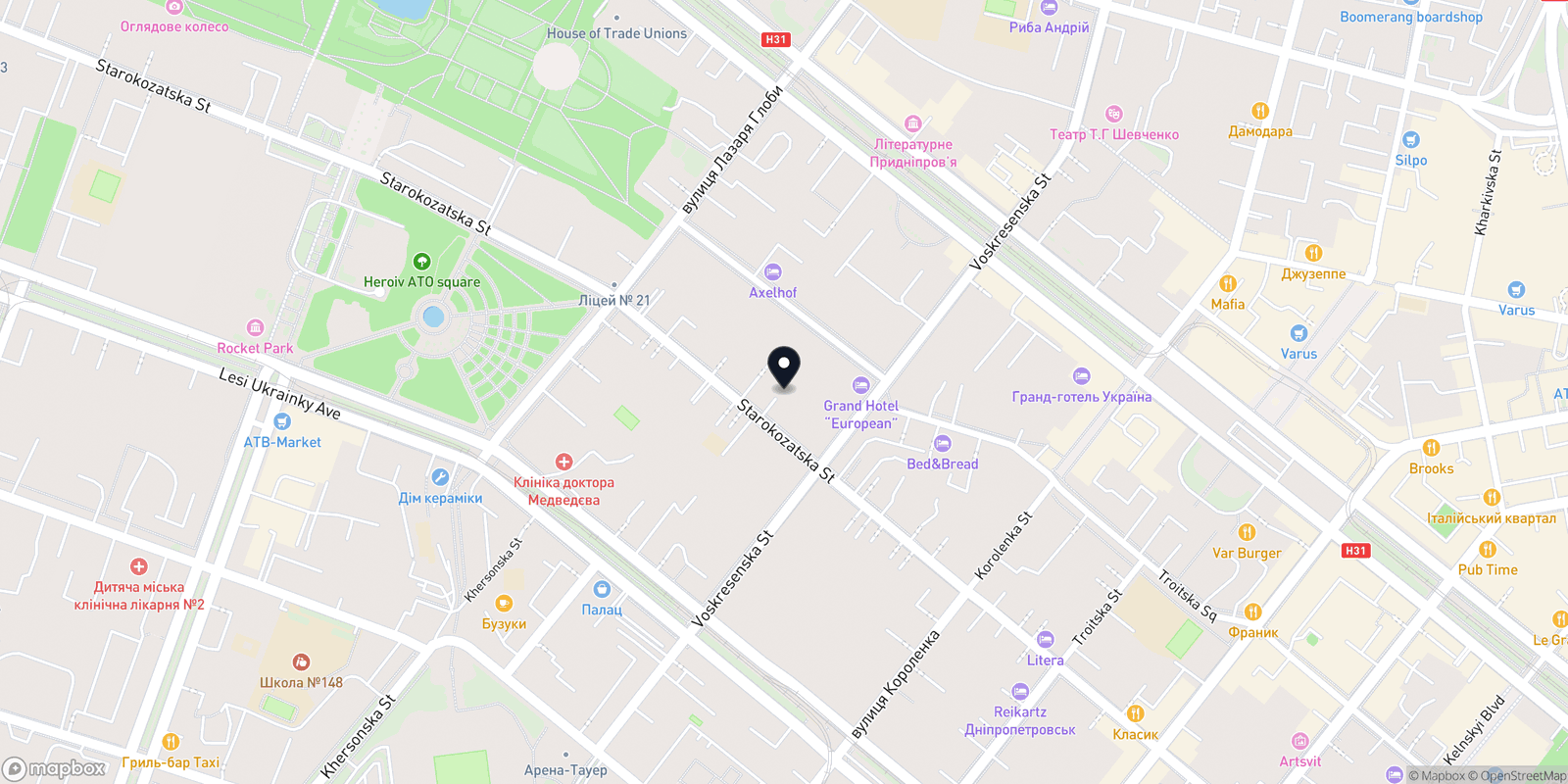 Карта закладу NEO
