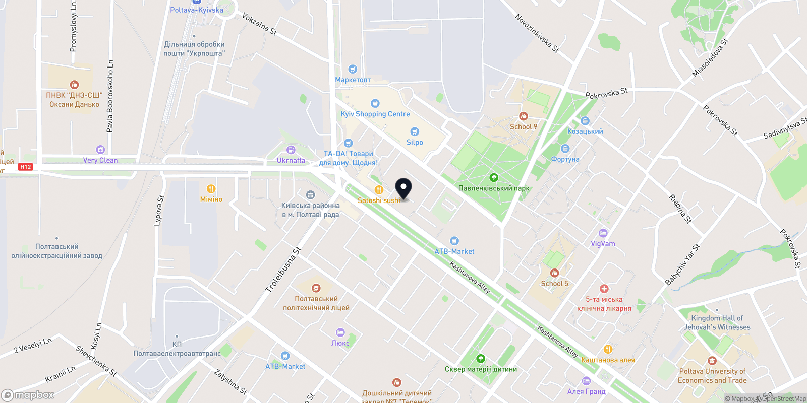 Карта закладу PL studio