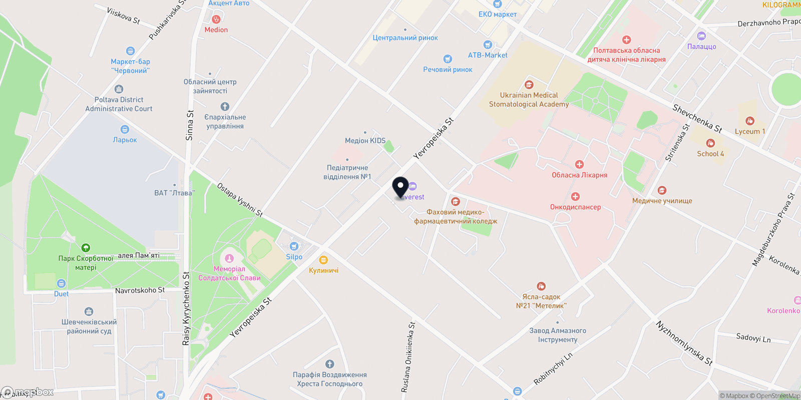 Карта закладу Nails and Beauty
