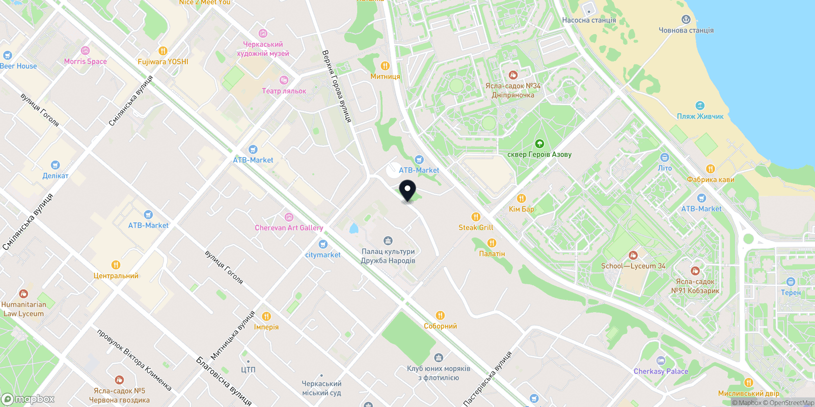 Карта закладу Дырокол