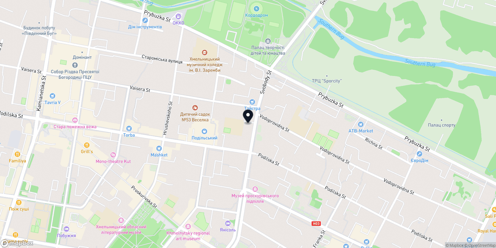 Карта закладу Vivi Cosmetology