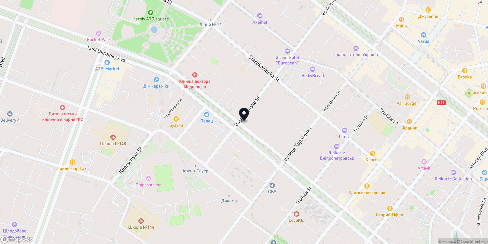 Карта закладу Mon Pion