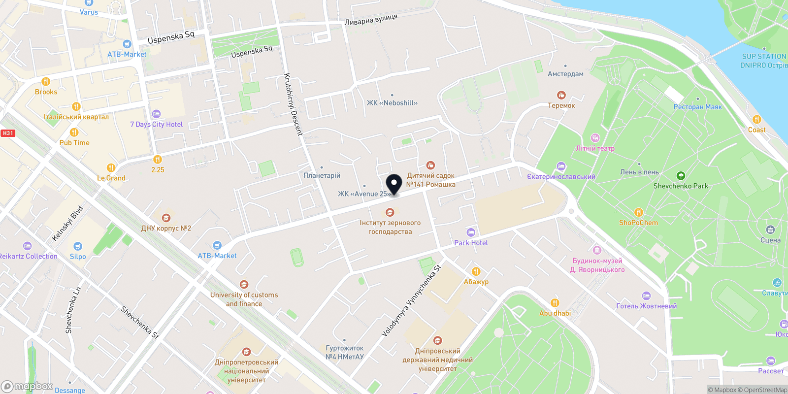 Карта закладу Отто
