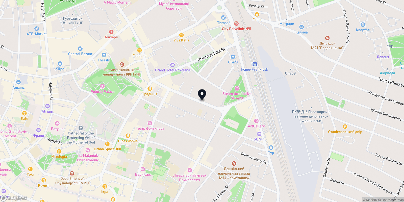 Карта закладу Лазерхауз