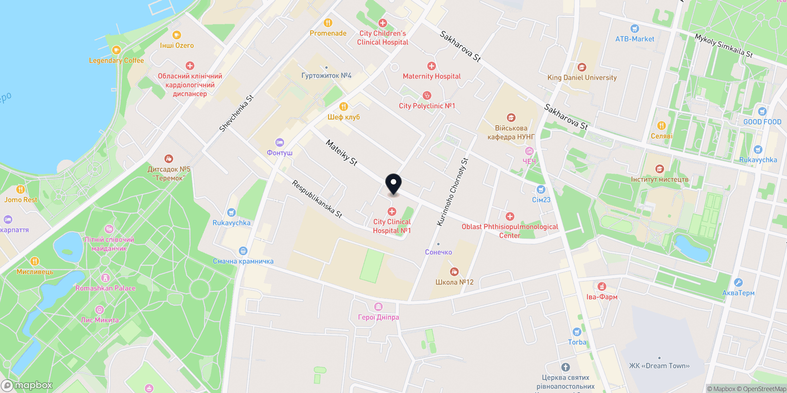 Карта закладу INVO