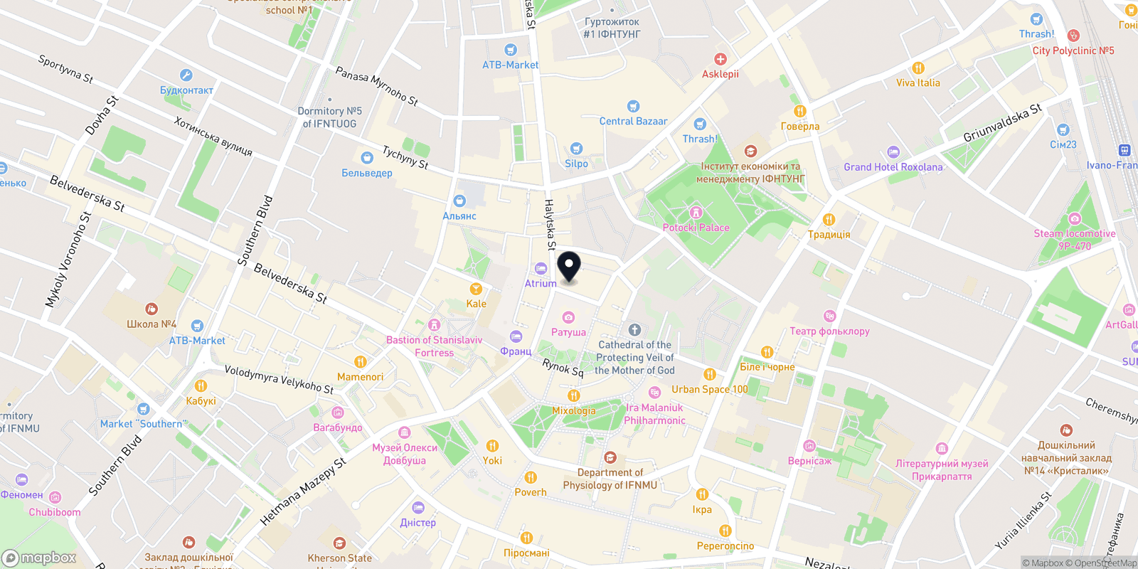 Карта закладу Makeup House