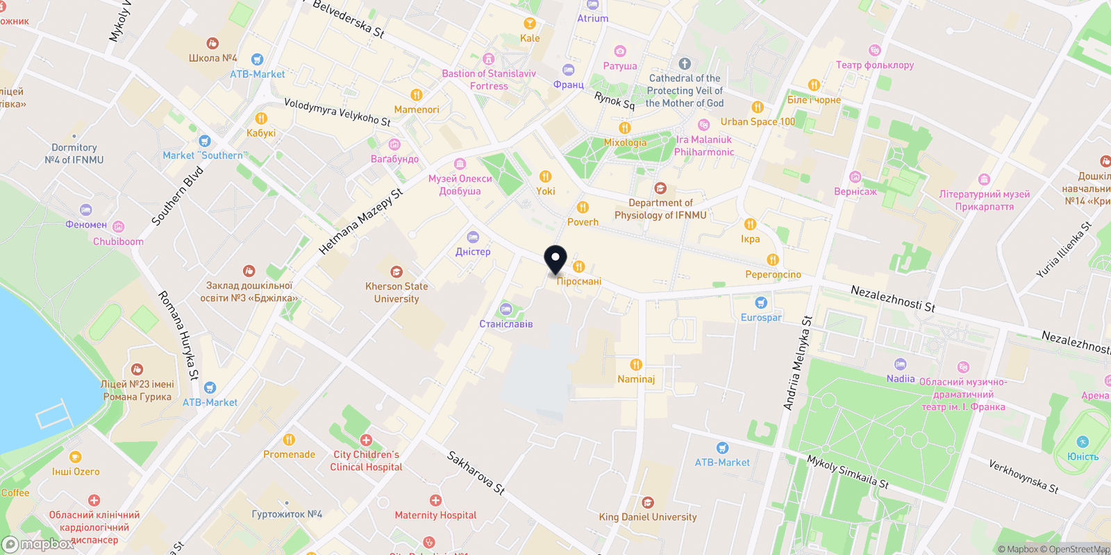 Карта закладу Bandit Tattoo Studio