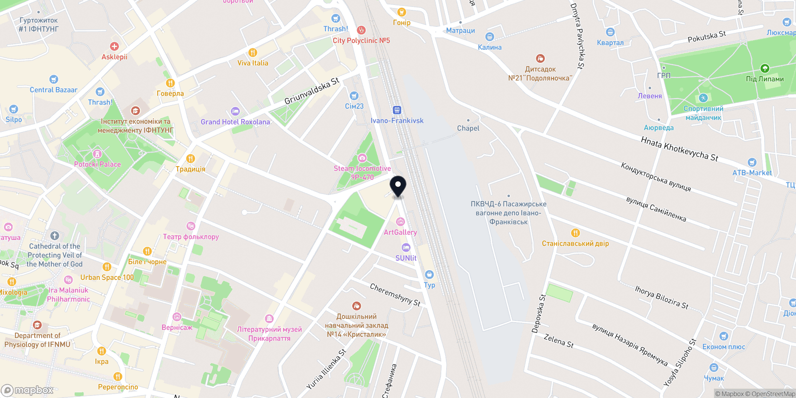 Карта закладу Простір Краси та Здоров'я
