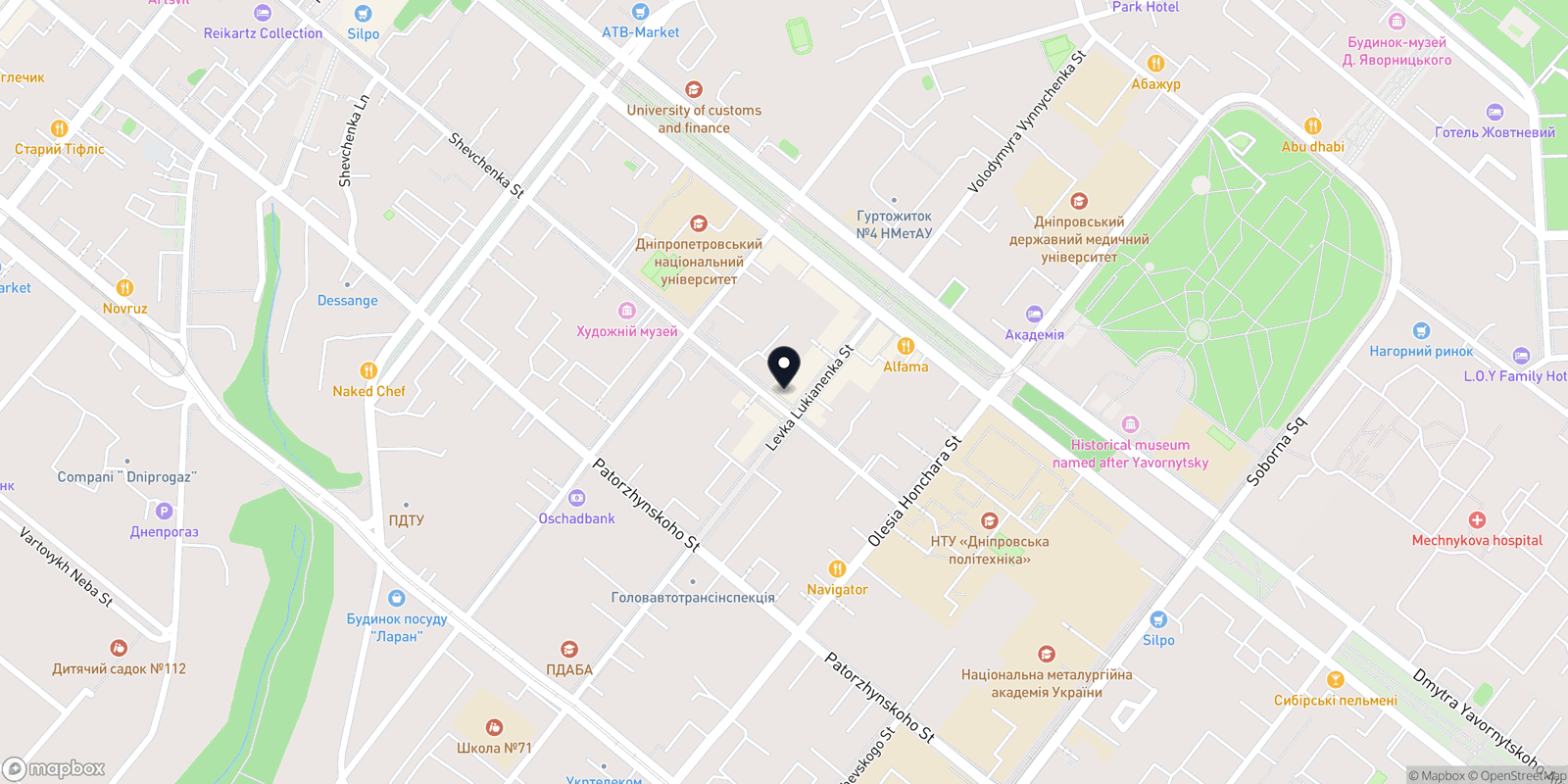 Карта закладу Студия эстетики тела