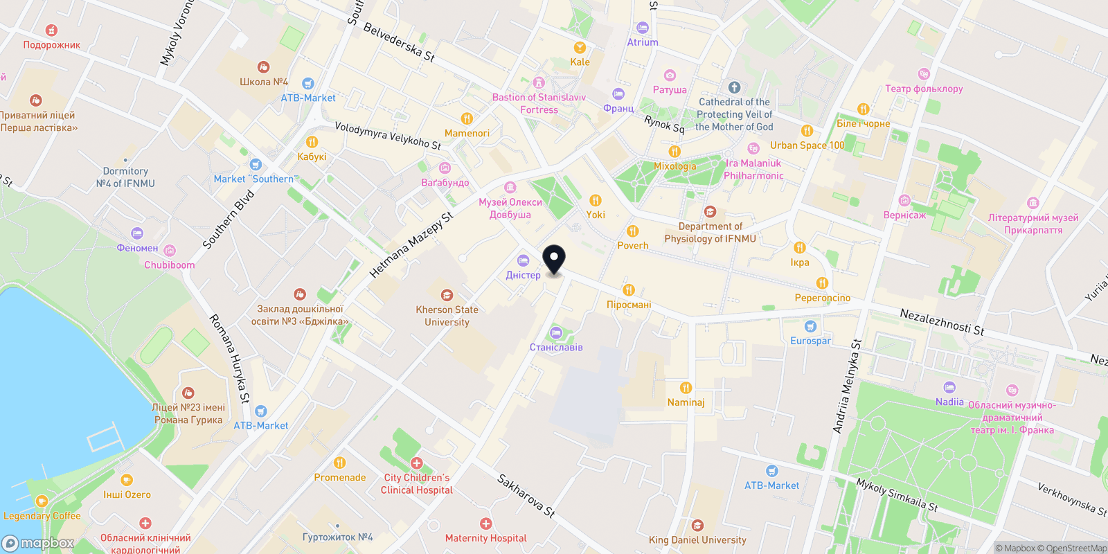 Карта закладу Inspire aesthetic studio