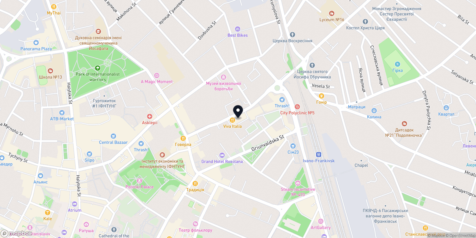 Карта закладу Dapper