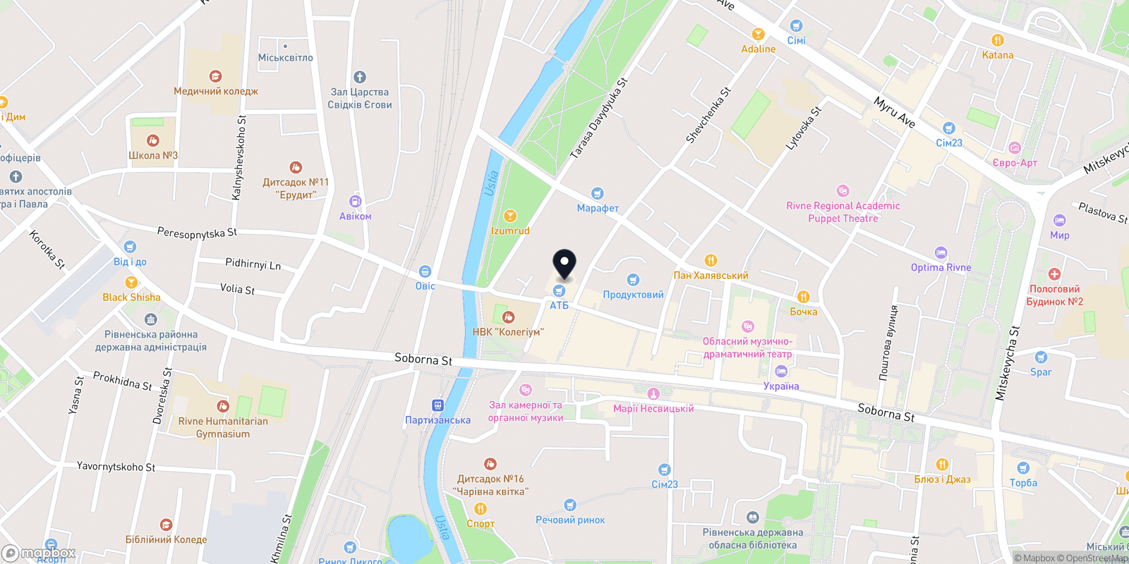 Карта закладу Martsynkovska make up studio