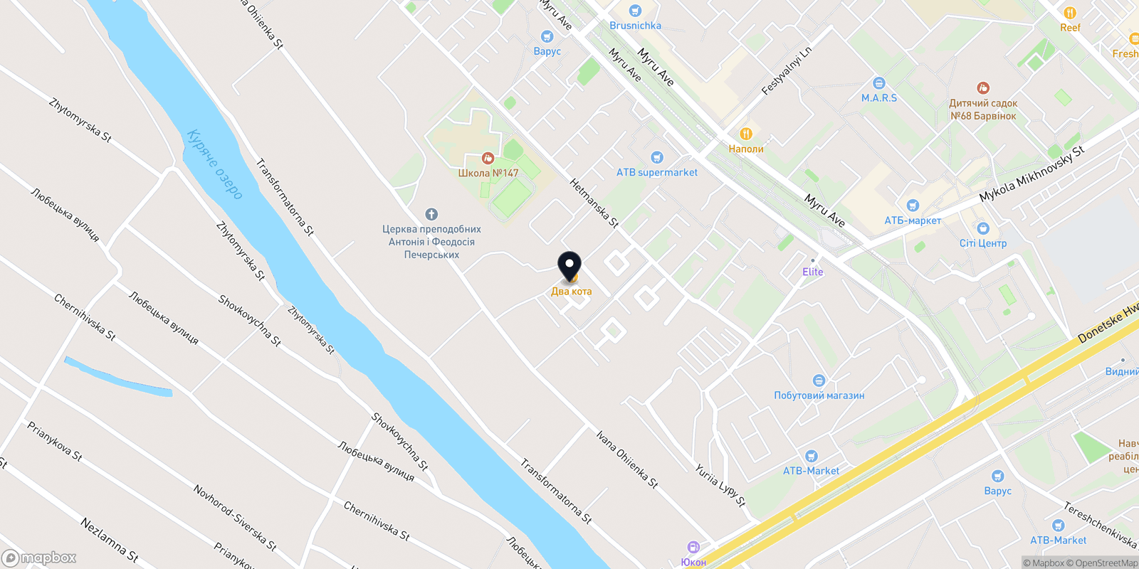 Карта закладу Chio