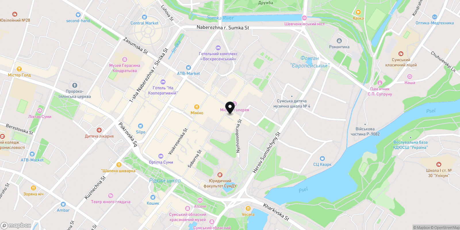 Карта закладу ПАНДА