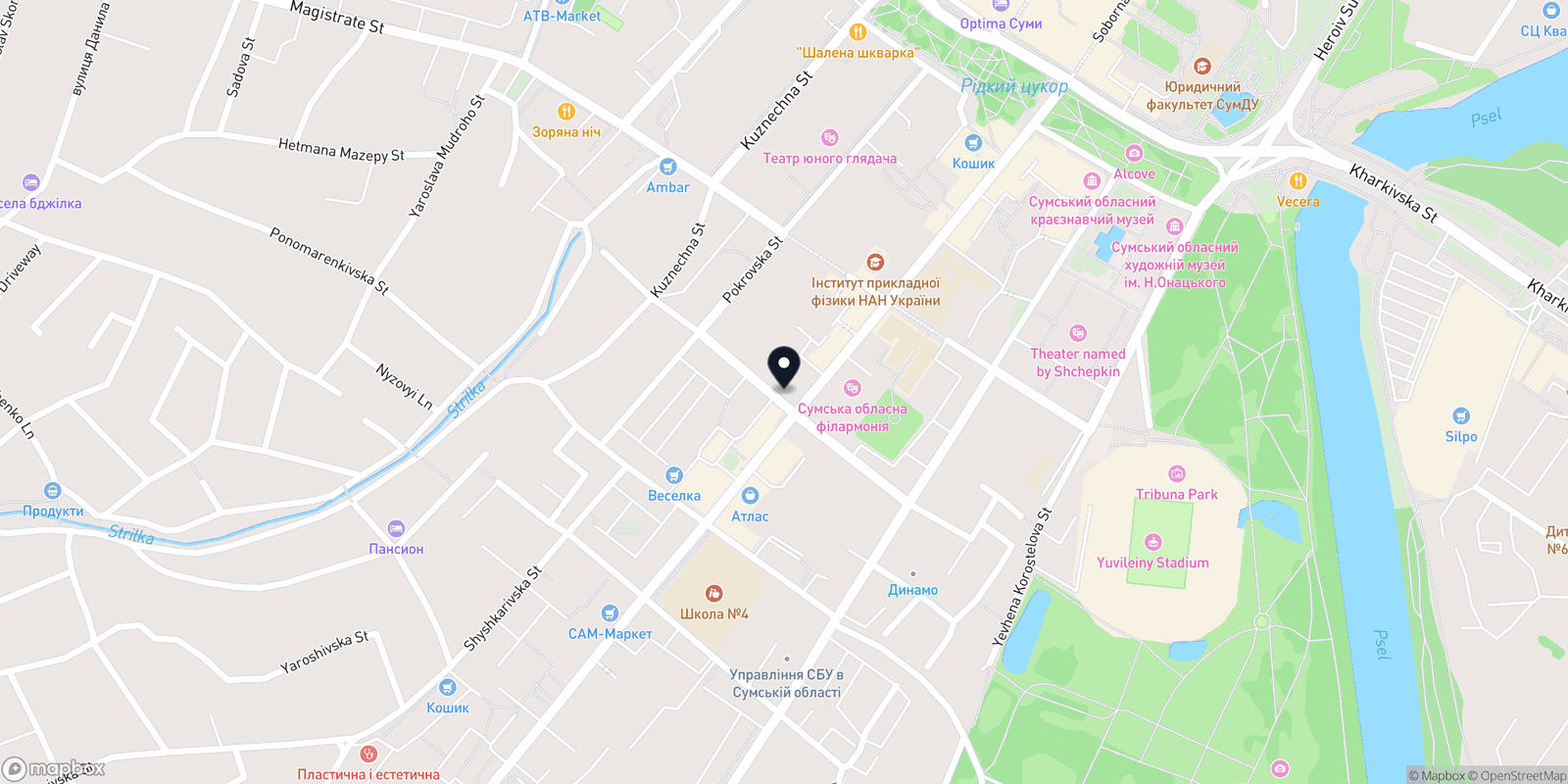 Карта закладу Маргос