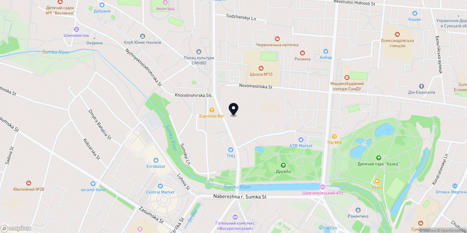 Карта закладу Сарафан