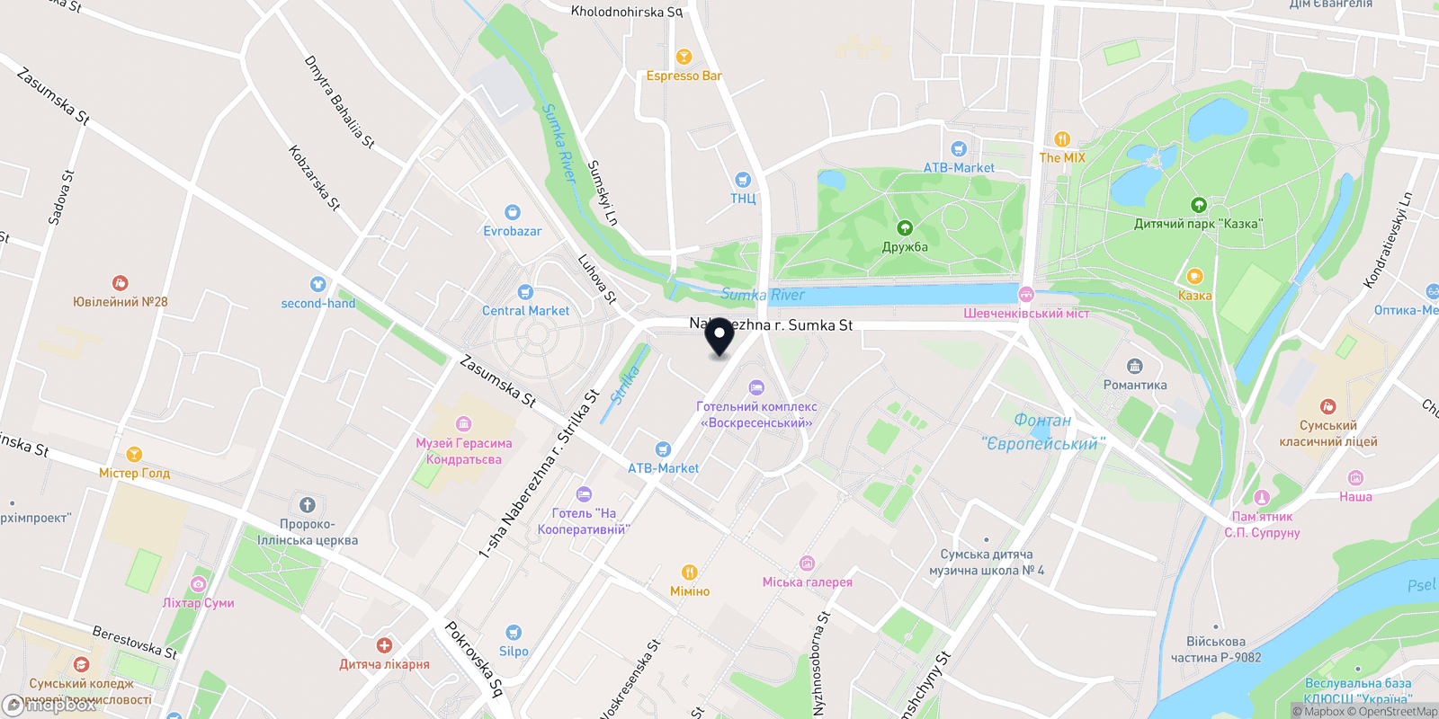 Карта закладу Esthete