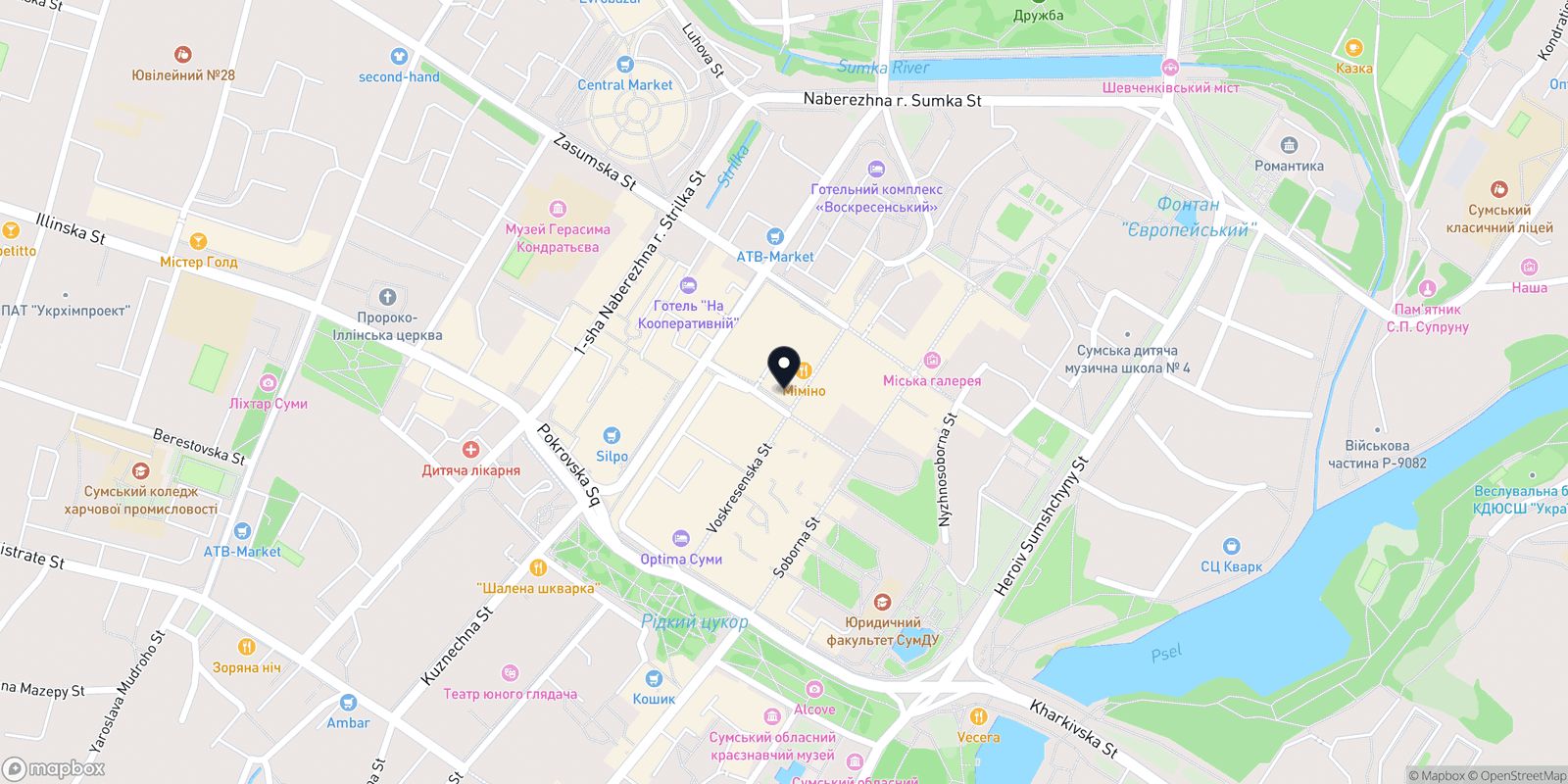 Карта закладу Roosevelt